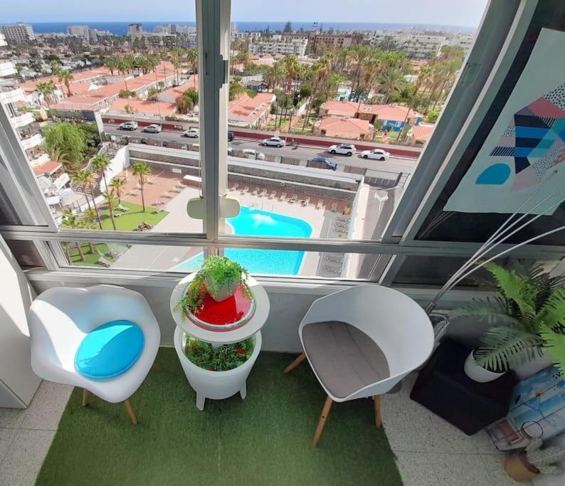Traumhafte Wohnung Mit Panoramablick Und Pool Playa del Ingles  Exterior photo